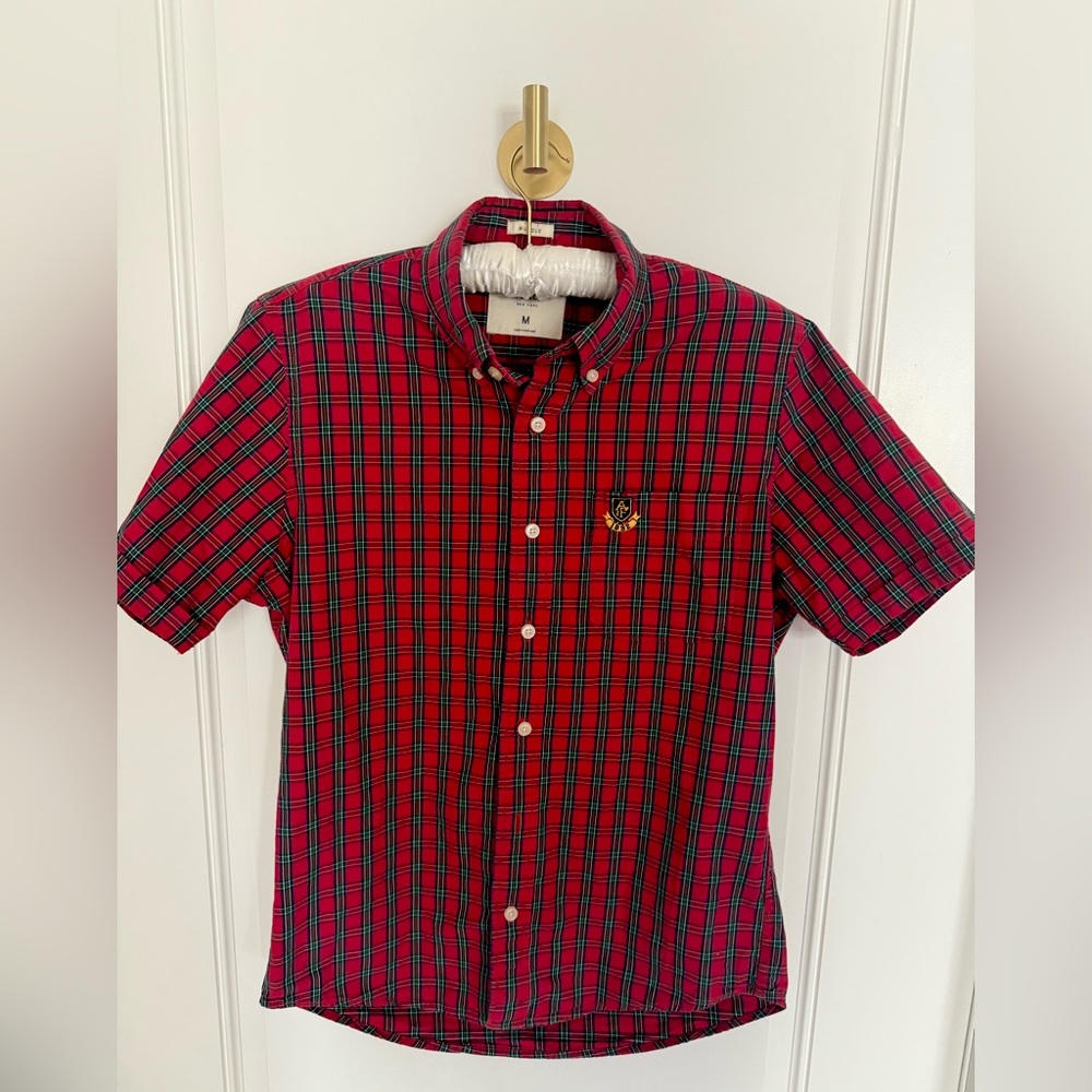 Abercrombie & Fitch Men’s Plaid Button-Down Shirt – Size M – Muscle Fit
